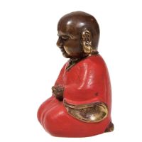 Soška buddhistický mnich kov 8 cm