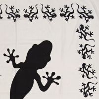 Přehoz na postel indický Gekon bílý 235 x 215 cm černý
