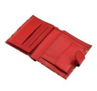Dámská kožená peněženka Miss Slon červená 12 x 10 cm