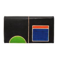 Dámská kožená peněženka Slim London černá 18,5 x 10,5 cm