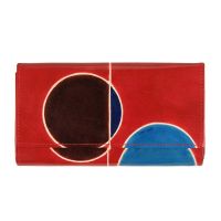 Dámská kožená peněženka Woman London červená 18,5 x 10 cm