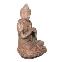 Soška Buddha resin 9 cm hnědý II
