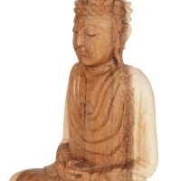 Soška Buddha dřevo 20 cm sv Dhyan