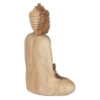 Soška Buddha dřevo 20 cm Dhyan natur