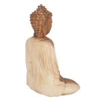 Soška Buddha dřevo 27 cm Dhyan natur