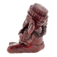 Soška Ganesh resin 11 cm červený