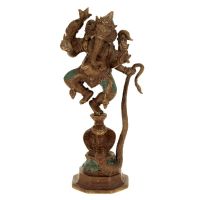 Soška kovová Ganesh 26 cm na kobře