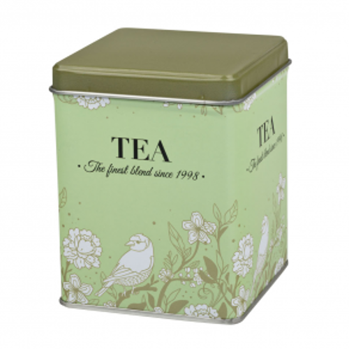 Dóza na čaj Blooming zelená 100 g plechová
