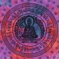 Přehoz na postel indický Buddha fialový 210 x 140 cm