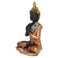 Soška Buddha resin 10 cm černý