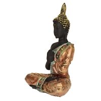 Soška Buddha resin 20 cm černý