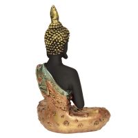 Soška Buddha resin 20 cm černý