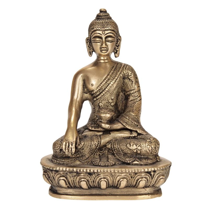 Soška kovová Buddha 13,5 cm IV