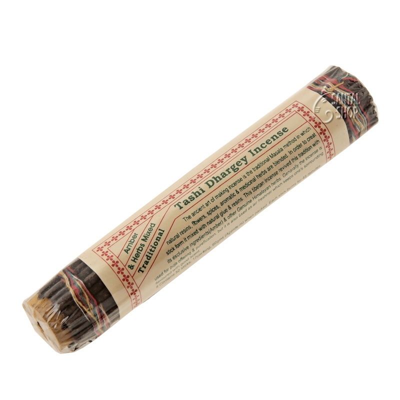 Traditional Tashi Dhargey Amber & Herbs tibetské vonné tyčinky 52 ks