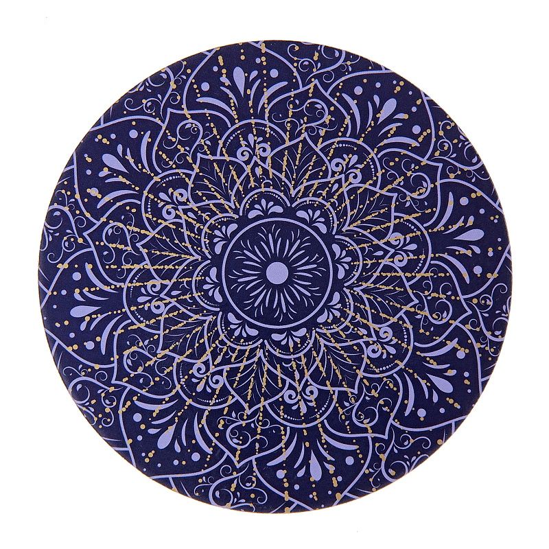Korkové prostírání Mandala fialová 6 ks 10 cm