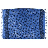 Šátek sarong pareo Gekon modrý se sponou