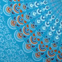 Šátek sarong pareo Peacock modrý
