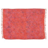 Šátek sarong pareo Tropical červený se sponou