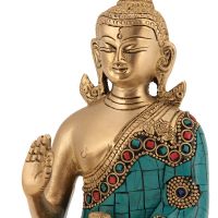 Soška Buddha kov 16 cm mozaika