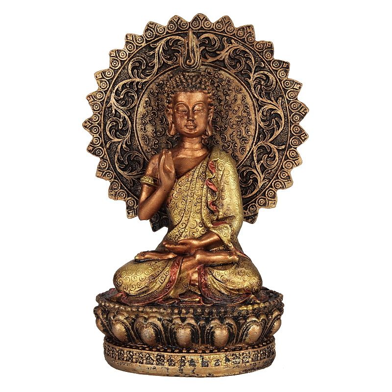 Soška Buddha resin 17 cm Abhaya