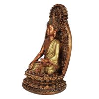 Soška Buddha resin 17 cm Bhumisparsha