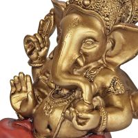 Soška Ganesh resin 17 cm zlatý