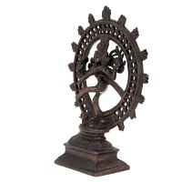 Soška Shiva Nataraja kov 21 cm tmavý