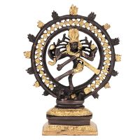 Soška Shiva Nataraja kov 21 cm dvoubarevný