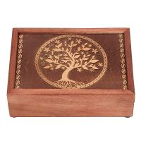 Šperkovnice dřevěná 17 x 12 cm Strom života