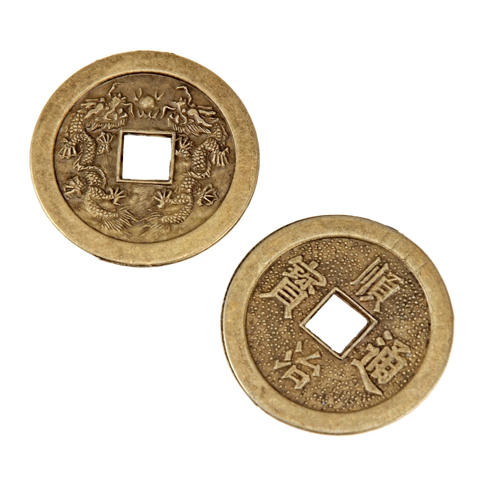 Čínská mince štěstí 40 mm talisman bohatství