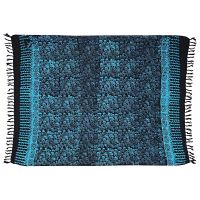 Šátek sarong pareo Kolibřík černo-modrý