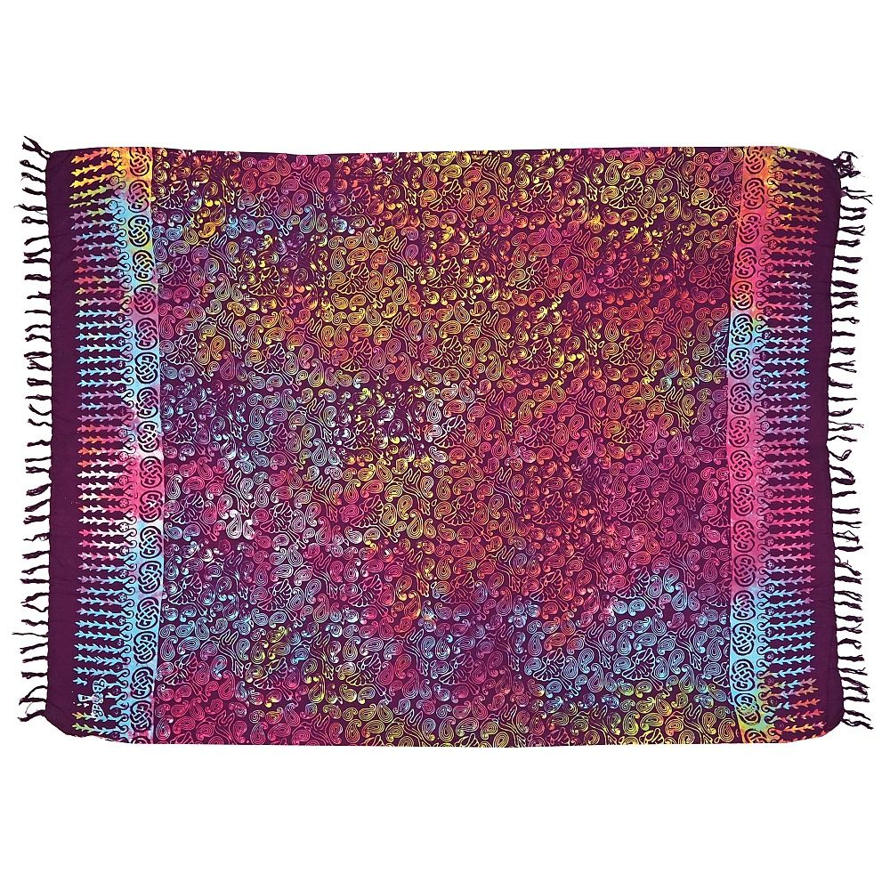 Šátek sarong pareo Kolibřík fialovo-duhový