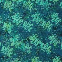 Šátek sarong pareo Listy zelený