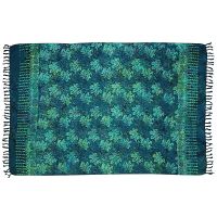 Šátek sarong Listy zelený