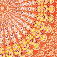 Šátek sarong pareo Peacock červený 02