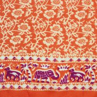 Šátek sarong pareo Peacock červený 02