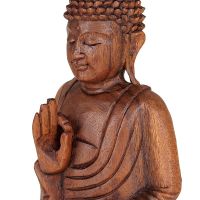 Soška Buddha dřevo 20 cm tm Vitarka
