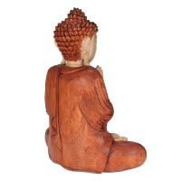 Soška Buddha dřevo 33 cm Namaskara