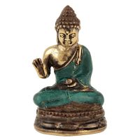 Soška Buddha kov 06,5 cm patina 01