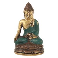 Soška Buddha kov 06,5 cm patina 02