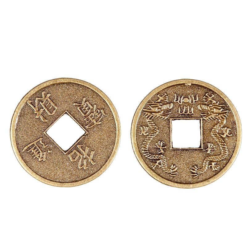 Čínská mince štěstí 32 mm talisman bohatství