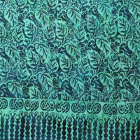 Šátek sarong Floral paisley zelený