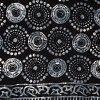 Šátek sarong Louka černo-bílý