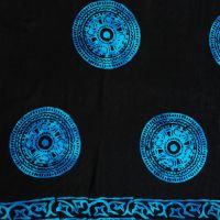 Šátek sarong Mandala černo-modrý