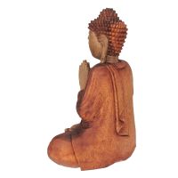Soška Buddha dřevo 40 cm Namaskara