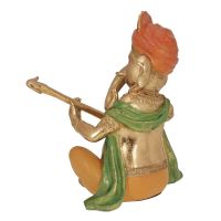 Soška Ganesh resin hudebník 27 cm sitár