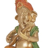 Soška Ganesh resin hudebník 27 cm sitár