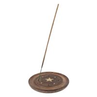 Stojánek na vonné tyčinky talířek antik Hvězda 10 cm