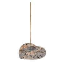 Svícen Srdce - stojánek na vonné tyčinky kamenný 11,5 cm