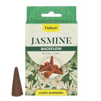 Tulasi Jasmine backflow indické vonné františky 10 ks